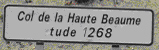 Col de Haute Beaume
