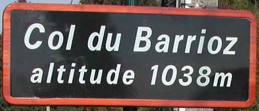 Col du Barioz